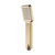 Yuidaaavzz Brushed Gold Handheld Shower Head Set ABS Hand Held Showerhead Rainfall Showerhead Massage Spa Showerhead Square Hand Shower Head with Silicone Nozzle, Shower Hose, Shower Holder