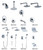 LASEVE Shower Head Handheld Shower Head Kit Rainfall Shower Faucet Set Tub Mixer Spout Tap with Hand Spray Bathroom Showerheads (Bath & Shower Faucet Type : SM21016)