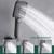 GTFDXJ Rainfall Shower System with 12 inch Rain Shower Head and Handheld Spray Shower Faucet Set Wall Mounted Rain Mixer Shower Combo Set 2 Functions Shower Fixture, Gun Gray