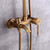 LASEVE Shower Head Bath Shower Set Copper Black Vintage Shower Head European Style Antique Shower Head Fixed Showerheads