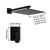 Yuidaaavzz Shower System, Matte Black Bathroom Shower Faucet Set, 8"/10"/12"/16" Shower Head with Shower Hand Spray, Hot and Cold Water Mixer Bath Taps,10 Inch(10 Inch) (One Color 16 Inch)