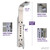 ANZZI Shower Head Panel Tower, Echo Brushed Steel Stainless Steel Metal, 4