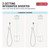 Delta Modern 14 Series Square Rain Shower System Faucet Set, Rainfall Chrome Shower Head and Handle Set, Valve Trim Kit, 10 Inch, Chrome 342701