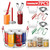 DYETEE Canning Kit, Canning Supplies Starter Kit Canning Tools Set Canning Set with Canning Rack Canning Tonga Jar Lifter Durable Canning Kit 7Pcs (Color : Red)