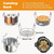 DYETEE Canning Kit, Canning Supplies Starter Kit Canning Tools Set Canning Set with Canning Rack Canning Tonga Jar Lifter Durable Canning Kit 7Pcs (Color : Red)