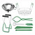 DYETEE Canning Kit, Canning Supplies Starter Kit Canning Tools Set Canning Set with Canning Rack Canning Tonga Jar Lifter Durable Canning Kit 7Pcs (Color : Green)
