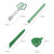 Kuuleyn 6PCS / Set Canning Supplies Canning Kit,Canning Essentials Set,Canning Kit Non Slip Food Tongs Jar Lifter Jar Wrench Lid Lifter Funnel Measurer Set (Green)