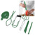 6PCS Set Canning Kit Non Slip Food Tongs Jar Lifter Wrench Magnetic Lid Lifter Funnel Measurer Kitchen Gadgets (Green)