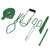 6PCS Set Canning Kit Non Slip Food Tongs Jar Lifter Wrench Magnetic Lid Lifter Funnel Measurer Kitchen Gadgets (Green)