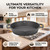 Oreilet Uncoated Cast Iron Skillet Frying Pan with Dual Handle (26cm)