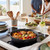 AYNEFY Nonstick Cast Iron Skillet with Dual Handle (26cm)