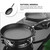 Iron Frying Pan Nonstick Egg Steak Skillet with Flat Base and Handle