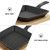 Square Cast Iron Steak Frying Pan with Wooden Board for Home Cooking