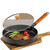 lifetique 26cm Non-Coating Cast Iron Frying Pan for Gas & Induction Cookers(26cm No Lid)