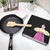Luxshiny 26cm Cast Iron Non-stick Skillet Frying Pan with Long Handle