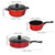 Frying Pan for Home Cooking 3pcs Non Stick Soup Pot Milk Cookware Set