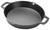 Winco 12" Black Cast Iron Skillet with Dual Handles (Set of 4)