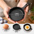 Zinwouy 4 Inch Mini Cast Iron Skillet, 4 Pack Small Frying Pans with Double Drip-Spouts for Stove, Oven, Grill Safe, Indoor Kitchen and Outdoor Camping Use, Non-stick