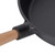evhooe Cast Iron Skillet with Wooden Handle (Frying pan with wooden
