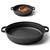 QmjdDymx Cast Iron Skillet, 22cm Round Non Stick Cast Iron Pan with 2 Handles for Gas Electric Induction Oven, Pan Skillet