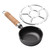 MAGICLULU Small Cast Iron Egg Frying Pan with Wood Handle for Sauces