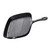 IMIKEYA Uncoated Cast Iron Steak Frying Pan 24x24cm with Handle