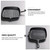 IMIKEYA Uncoated Cast Iron Steak Frying Pan 24x24cm with Handle