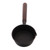 Unomor Mini Cast Iron Egg Frying Skillet with Wooden Handle Flat Bottom