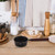 Unomor Mini Cast Iron Egg Frying Skillet with Wooden Handle Flat Bottom
