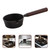 Unomor Mini Cast Iron Egg Frying Skillet with Wooden Handle Flat Bottom
