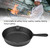 GOWENIC Cast Iron Skillet Vintage Frying Pan for Grill Stove Oven (20cm)