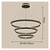 Modern Minimalist Black Ring LED Chandelier