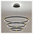 Modern Minimalist Black Ring LED Chandelier