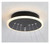 Modern Minimalist Black Ring LED Chandelier