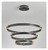 Modern Minimalist Black Ring LED Chandelier
