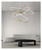 LED Chandeliers, Modern Ring Lustre Led Chandeliers Gold Steel Dimmable Living Room Pendant Lights Lighting Circle Bedroom Hanging Lamp Fixtures(D40 60 80cm)
