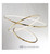 LED Chandeliers, Modern Ring Lustre Led Chandeliers Gold Steel Dimmable Living Room Pendant Lights Lighting Circle Bedroom Hanging Lamp Fixtures(D40 60 80cm)