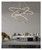 LED Chandeliers, Modern Ring Lustre Led Chandeliers Gold Steel Dimmable Living Room Pendant Lights Lighting Circle Bedroom Hanging Lamp Fixtures(D60 80 100cm)