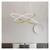 LED Chandeliers, Modern Ring Lustre Led Chandeliers Gold Steel Dimmable Living Room Pendant Lights Lighting Circle Bedroom Hanging Lamp Fixtures(D80 100cm)