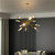 Gray Glass Led Lamp Luxury Modern Chandelier for Living Room Bedroom Home Fixtures Ceiling Light Pendant,Luxury