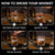 Whiskey Smoker Kit with Triple-Flame Torch, Cocktail Smoker Kit with 6 Wood Chips, 2 Heavy Whiskey Glasses, 4 Ice Cubes & 2 Ice Ball Molds, Old Fashioned Bourbon Gifts for Men Dad Husband, No Butane