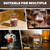 Weekerkit 2 Set of Whiskey Smoker Kit with 3pcs Stainless Steel Filters, 8pcs Wood Chips, Premium Sapele Cocktail Smoker Infuser Kit, Old Fashioned Bourbon Drink Smoked Set, Christmas Gift for Men