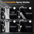 Hibbent 13'' Rain Showerhead Combo, 10 Mode Filtered Handheld Spray, Chrome