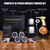 Whiskey Smoker Kit with Triple-Flame Torch, 18-Piece Cocktail Smoker Kit with 6 Wood Chips, 2 Heavy 10 oz Whiskey Glasses & 2 Ice Ball Molds, Old Fashioned Bourbon Gifts for Men Dad Father, No Butane