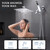 G-Promise All Metal 10" Dual Square Shower Head Combo | Rain Shower Head | Handheld Shower Wand | Adjustable | Smooth 3-Way Diverter | 71" Extra Long Hose - A Bathroom Upgrade (Chrome)