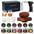 HMYBAR® Whiskey Smoker Kit with Barrel Smoker, 15-Piece Cocktail Smoker Kit with 6 Wood Chip Flavors, Old Fashioned Drink Smoker Kit, Bourbon Whiskey Gifts for Men, Dad, Husband (No Butane)