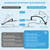Hibbent All Metal CUPC Certified 12'' Rainfall Shower Head, Dual Shower Head Combo, High Pressure Handheld 4 Sprays Shower Wand, 16'' Adjustable Extension Arm, 71'' Hose, Shower Holder, Matte Black