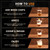 Cocktail Smoker Kit with Torch and 2 Glasses, 4oz Wood Chips 6 Flavors