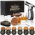 Cocktail Smoker Kit with Torch and 2 Glasses, 4oz Wood Chips 6 Flavors (100+ Drinks/Can), Bourbon Whiskey Smoker Kit Gift Set for Men Dad, Old Fashion lover(No Butane)