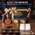 Cocktail Smoker Kit with Torch and 2 Glasses, 4oz Wood Chips 6 Flavors (100+ Drinks/Can), Bourbon Whiskey Smoker Kit Gift Set for Men Dad, Old Fashion lover(No Butane)